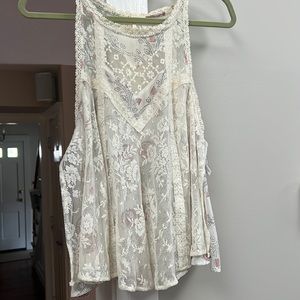 Free people lacy layered tank